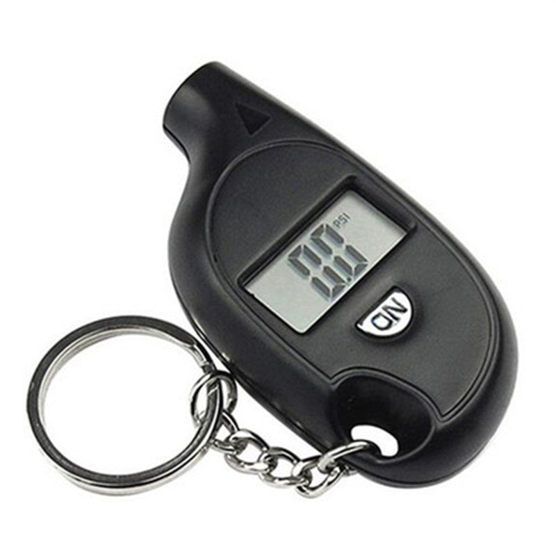 GeiLiVity Compact Digital Tire Pressure Gauge with LCD Display - Keychain-Compatible, High Precision Meter for Cars & Motorcycles