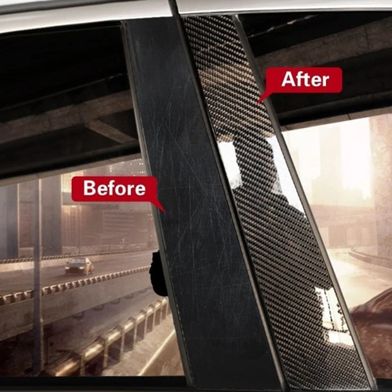 Improve car protection with DIY scratch-proof waterproof film for thresholds made of 5M carbon fiber.