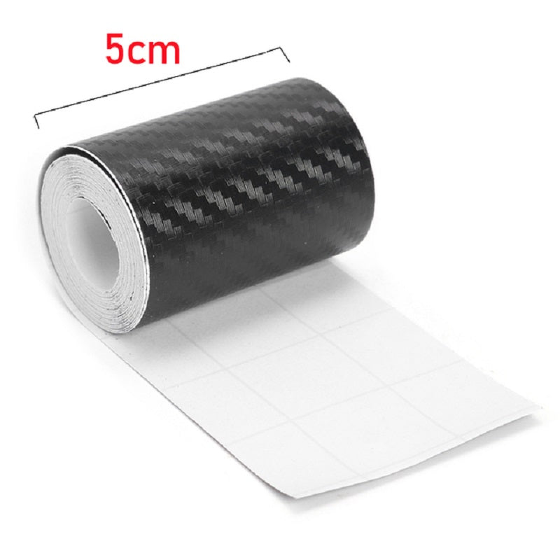 Improve car protection with DIY scratch-proof waterproof film for thresholds made of 5M carbon fiber.