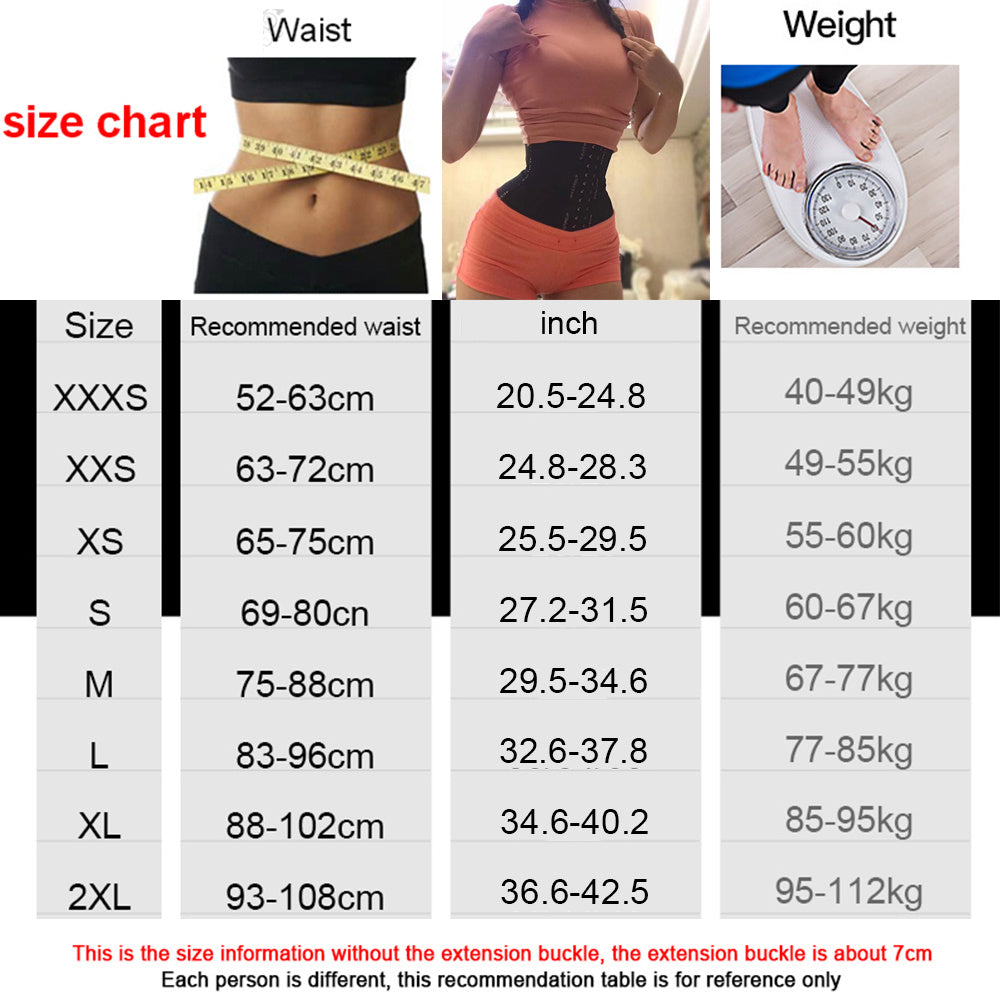 Women's postpartum waist trainer corset made of knit fabric, hand washable, textile material ≥80%.