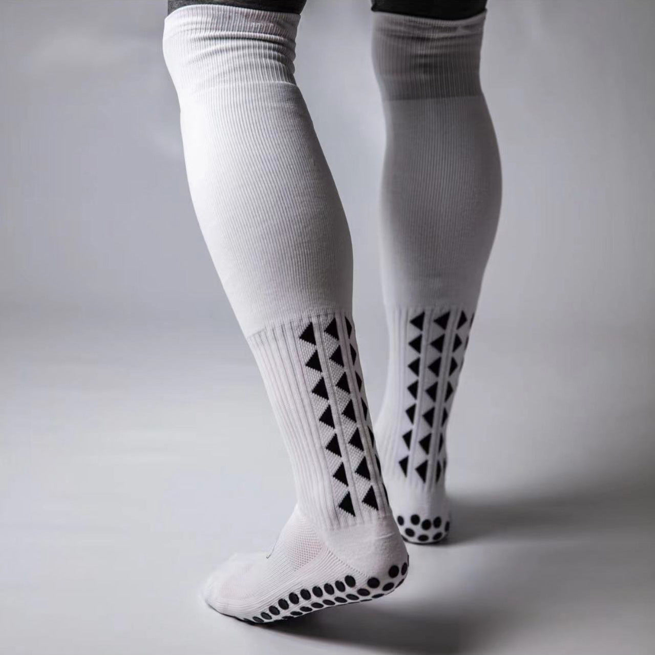 Men's knee high football soccerball sport socks, 1/2 pairs