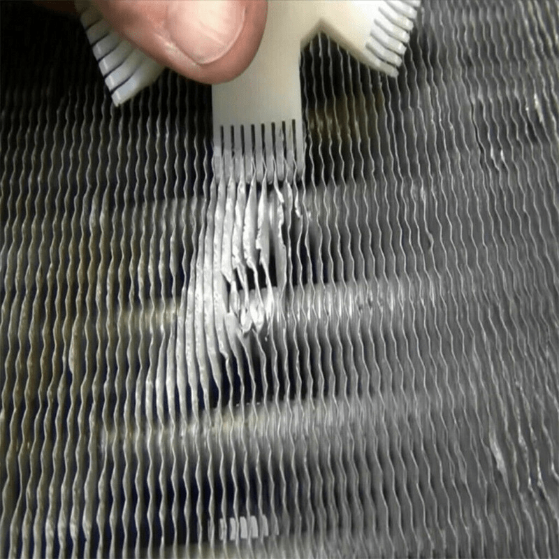 Efficiently clean and straighten your car's A/C radiator and condenser with our universal cooling system repair comb - 1 piece.