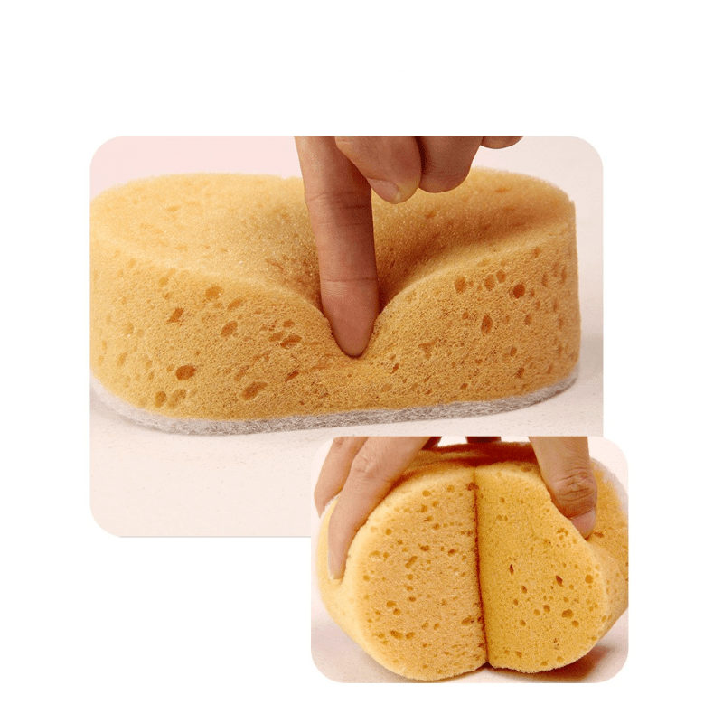 Set of 3 Cleaning Sponges - Multifunctional and Non-Scratch for Quick Cleaning in Kitchen, Bathroom, Bedroom, Floor, Furniture,Wall, Glass, and Toilet. Perfect for Cleaning Supplies, Dorm Essentials, and Back to School Supplies.