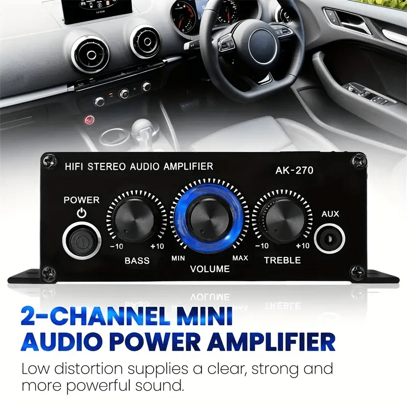 New Universal Car MP3 Mini Power Amplifier 400W Stereo Audio Sound Amp for Home Theater.