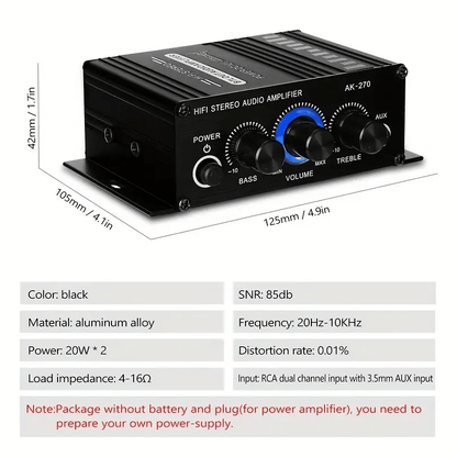 Новый универсальный автомобильный MP3 мини усилитель мощности 400W стерео аудио звук для домашнего кинотеатра.