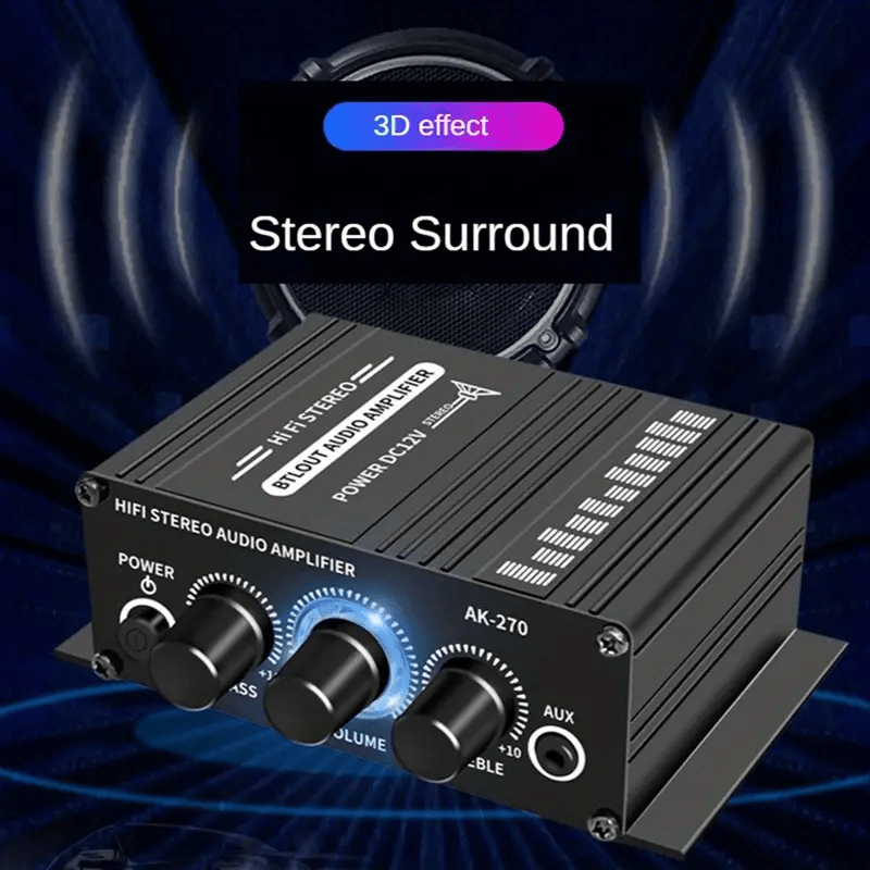 New Universal Car MP3 Mini Power Amplifier 400W Stereo Audio Sound Amp for Home Theater.