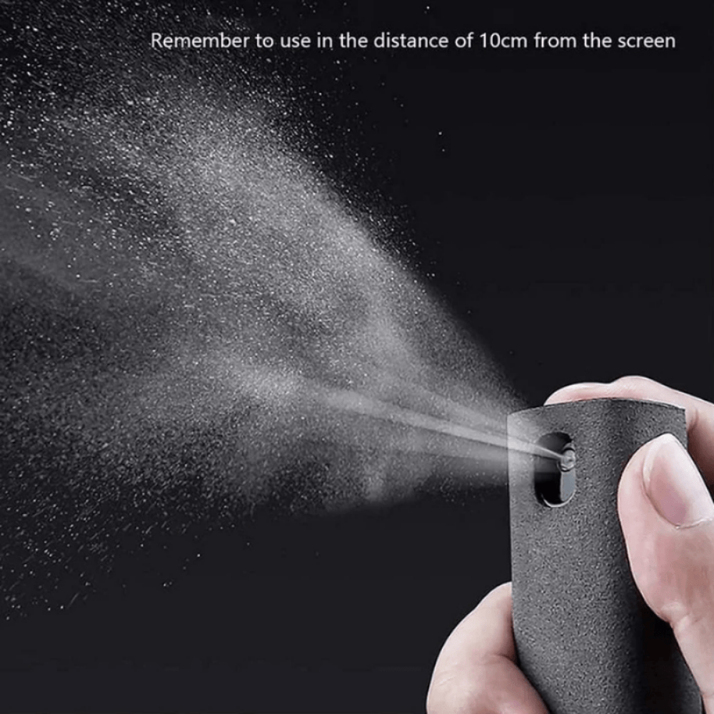 Get your hands on our 2-in-1 Screen Cleaner Spray and Microfiber Cloth - ideal for cleaning phones, laptops, and tablets!