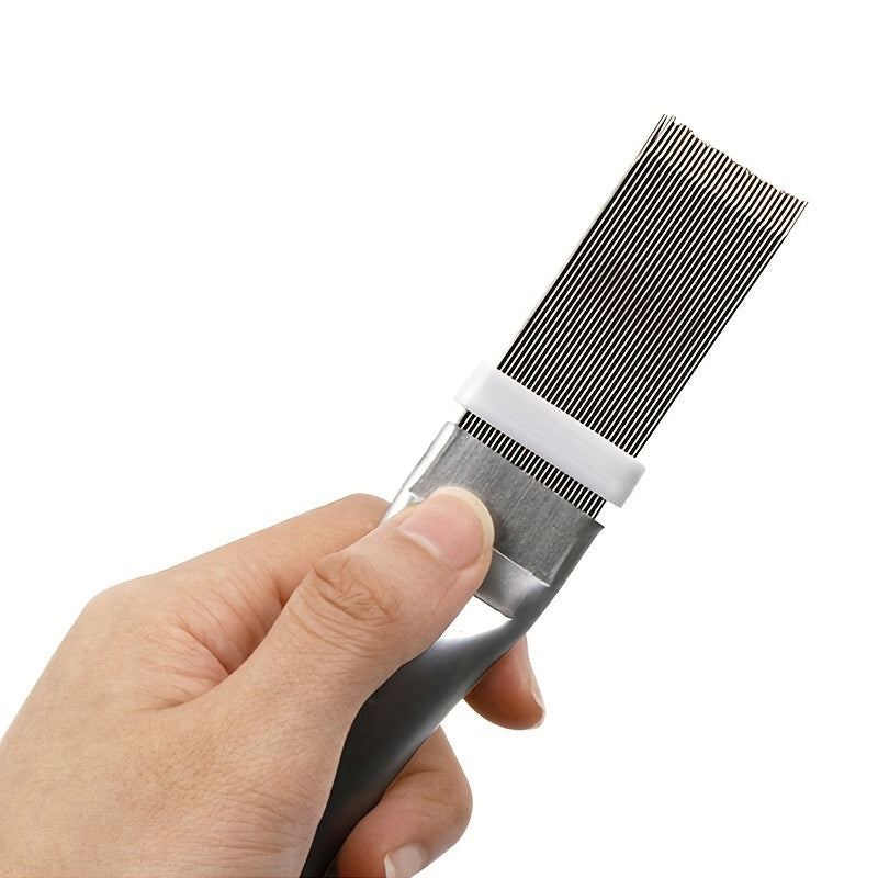 Air Conditioning Fin Cleaning Comb - Stainless Steel Brush - Straighten and clean your air conditioner fins with this handy tool. Perfect for maintaining your unit's efficiency. Ideal for apartments and dorm rooms. Great for back to school! Shop Now for