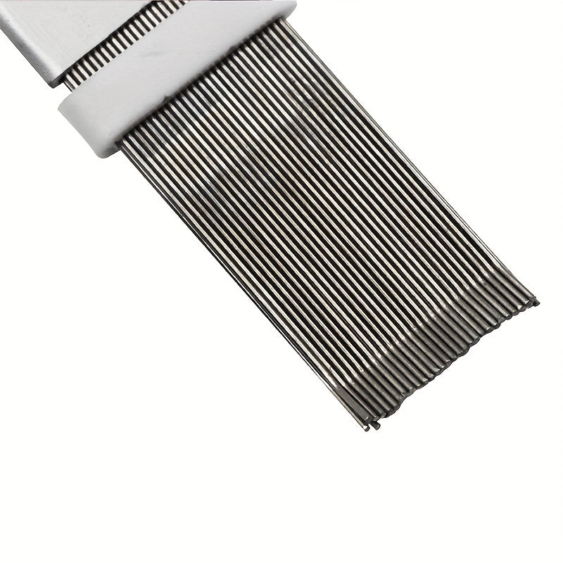 Air Conditioning Fin Cleaning Comb - Stainless Steel Brush - Straighten and clean your air conditioner fins with this handy tool. Perfect for maintaining your unit's efficiency. Ideal for apartments and dorm rooms. Great for back to school! Shop Now for