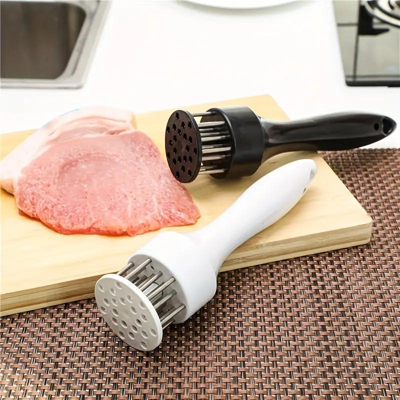 Stainless Steel Meat Tenderizer with 21 Blades - Kitchen Gadget and Accessory