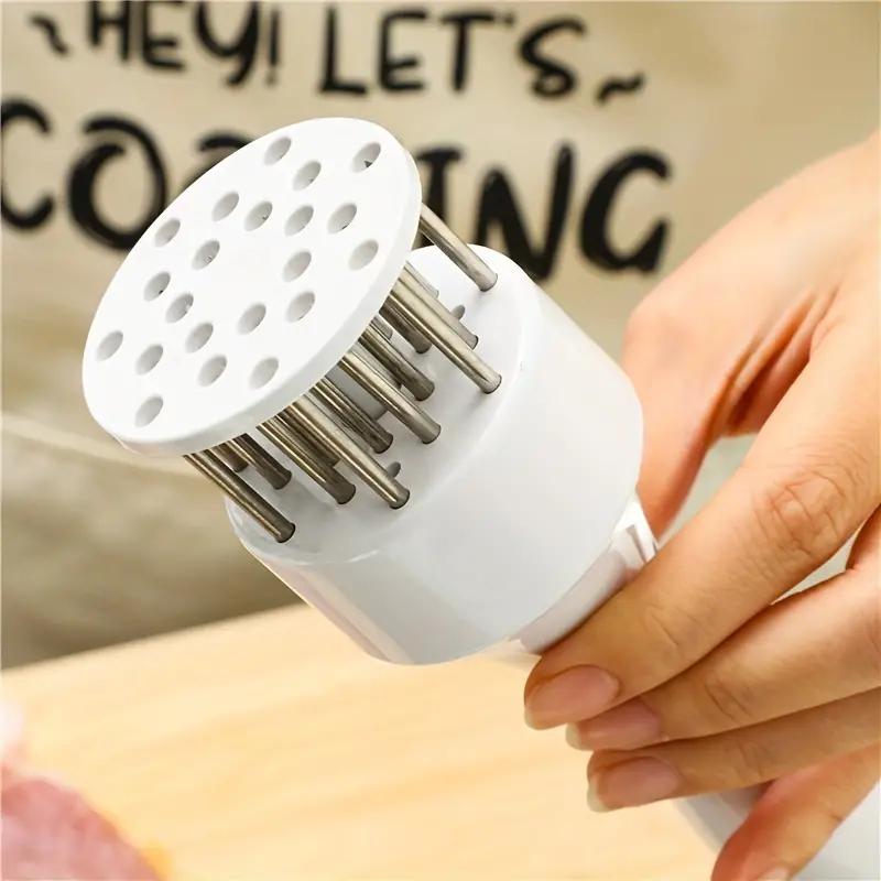 Stainless Steel Meat Tenderizer with 21 Blades - Kitchen Gadget and Accessory