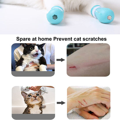 4 Anti-Scratch Cat Shoes Protect Cat's Paws during Grooming