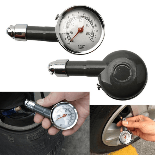 Mini tire pressure gauge for cars, trucks, motorcycles, and bikes.