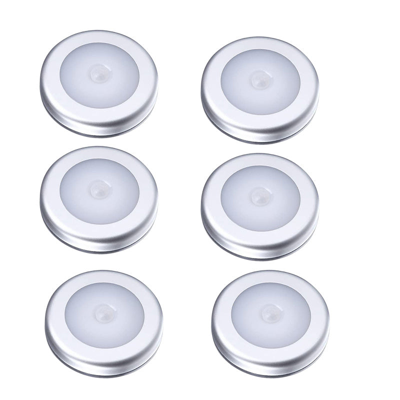 Motion Sensor Puck Lights in sets of 3, 6, 9, or 12, battery-powered LED lights for various areas of the home.