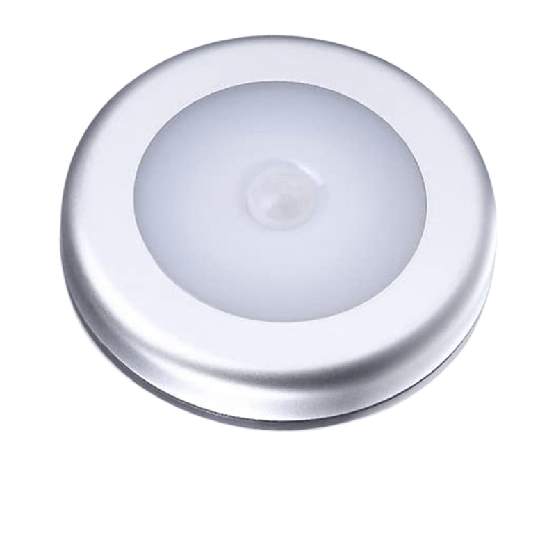 Pack of 3 Battery-Powered LED Motion Sensor Lights for Various Areas in White