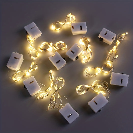 Mini Fairy Lights with Copper Wire, 10/20 Speed Modes, ideal for Christmas decor.