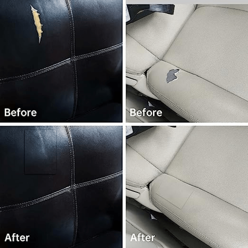 Self-adhesive leather repair patch for sofas, car seats, furniture, and chairs. This vinyl tape fixes tears and measures 137.92x100.0 cm.