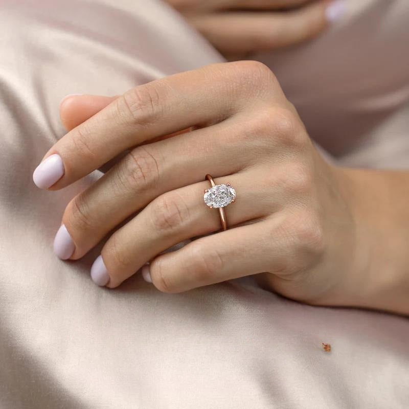 2 carat Moissanite Promise Ring crafted in 925 Sterling Silver, a Symbol of Beauty and Nobility. This High Quality Engagement/Wedding Ring comes with a Certificate and Gift Box included.