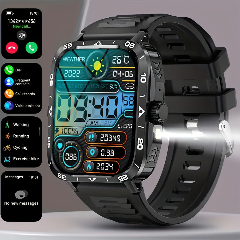 2024 New Smart Watch with Answer/Call feature, LED Altimeter, Barometer, 100+ Sports Mode, 300mAh Battery, Weather Viewing, Pedometer, Fitness Tracker, and compatibility with Android and