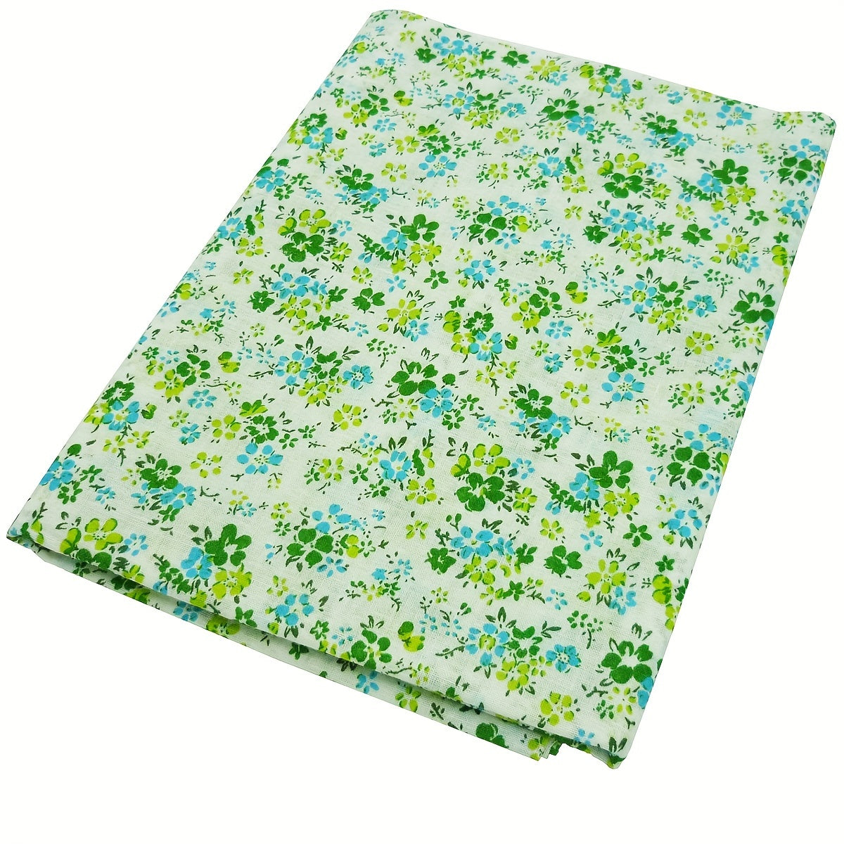 7pcs 100% Cotton Fabric Squares - 50cm precut quilting fabric with floral pattern for DIY crafts, hand wash only.