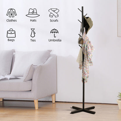 1-piece Floor-standing Coat Rack with a Simple Combination and Tree-shaped Design, Three-dimensional Storage Rack for Bedroom, Living Room, Porch, and Towels