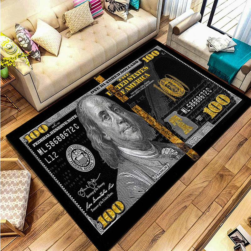 Add a touch of luxury with the Fortune Realistic $100 Bill Design Bathroom Carpet - Soft, Non-Slip, Waterproof & Wrinkle-Resistant, available in Multiple Sizes for any area in your Home. Made with High-Quality Polyester, this Machine Washable Mat is