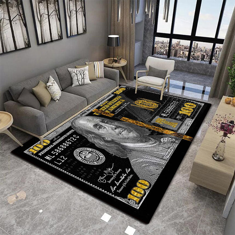 Add a touch of luxury with the Fortune Realistic $100 Bill Design Bathroom Carpet - Soft, Non-Slip, Waterproof & Wrinkle-Resistant, available in Multiple Sizes for any area in your Home. Made with High-Quality Polyester, this Machine Washable Mat is