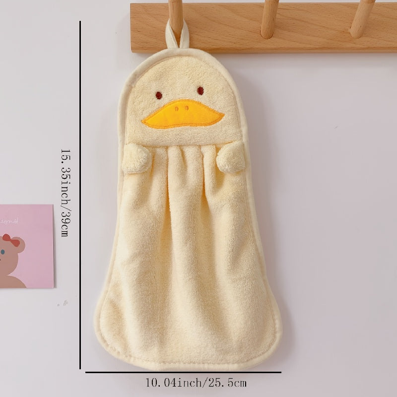 Set of 3 Cartoon-Shaped Hand Wipe Towels - Conveniently Hangable, Ultra-Absorbent, Luxuriously Soft, and Gentle on the Skin for Hand Washing!