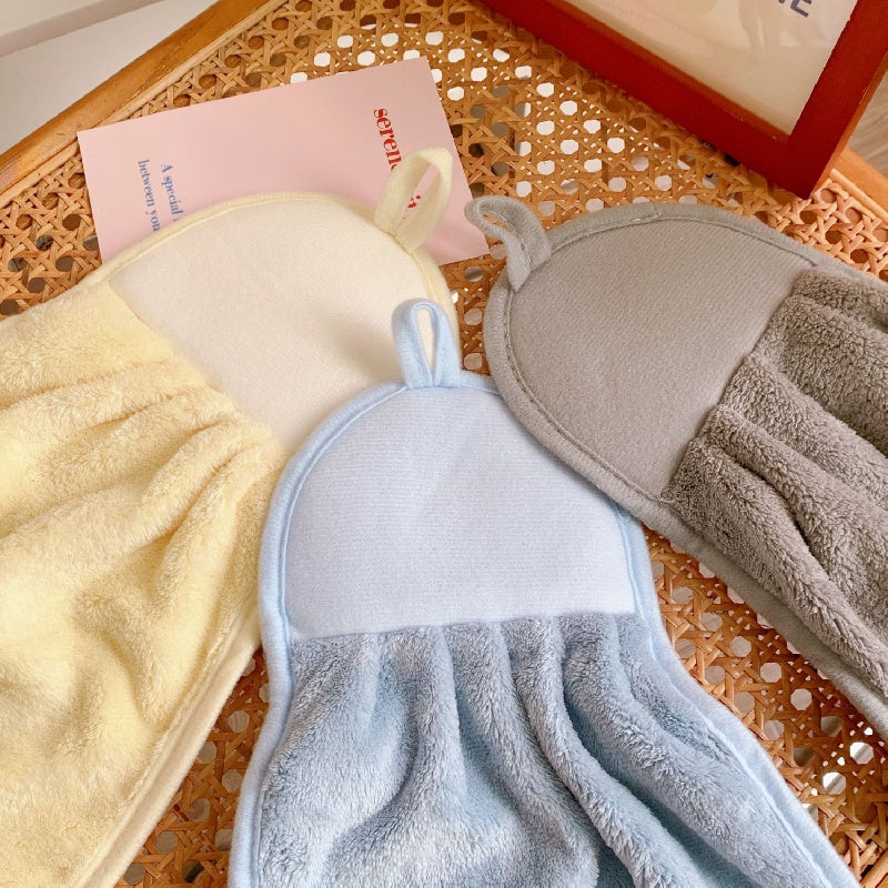 Set of 3 Cartoon-Shaped Hand Wipe Towels - Conveniently Hangable, Ultra-Absorbent, Luxuriously Soft, and Gentle on the Skin for Hand Washing!