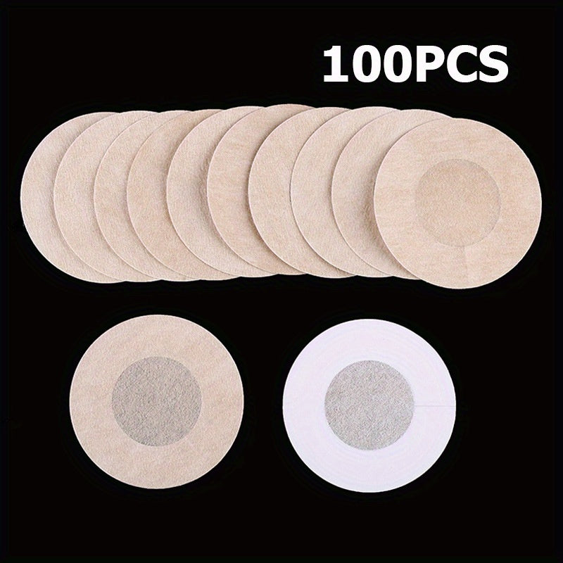 100 Disposable Nipple Covers for Women, Invisible and Self-Adhesive.