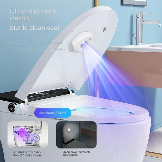 Smart toilet induction UV lamp with odor removal feature and USB charging.