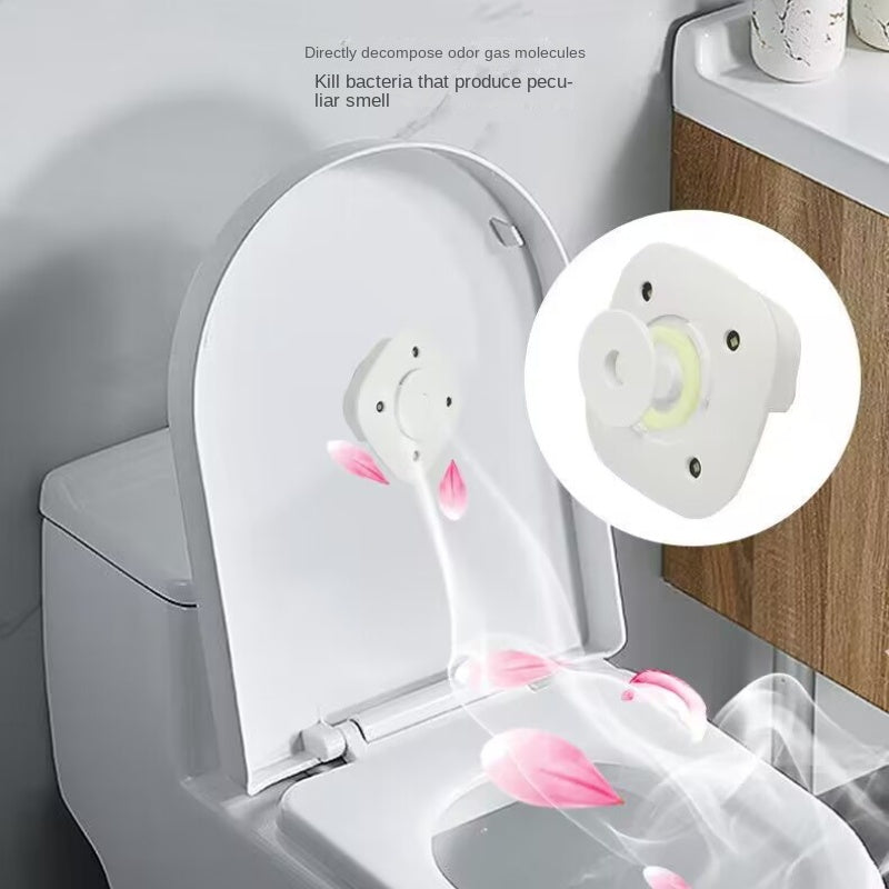 Smart toilet induction UV lamp with odor removal feature and USB charging.