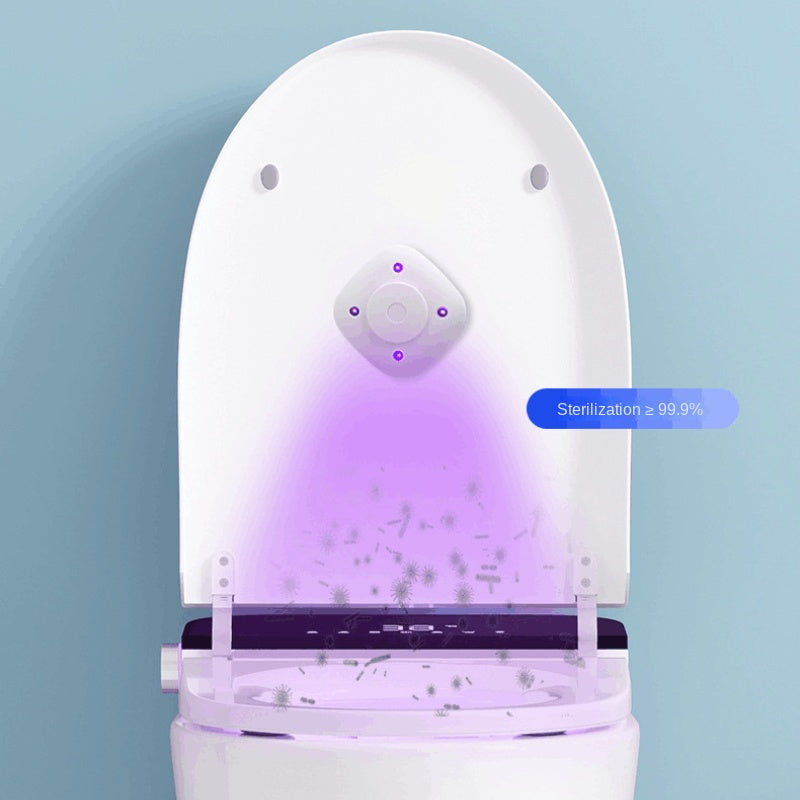 Smart toilet induction UV lamp with odor removal feature and USB charging.