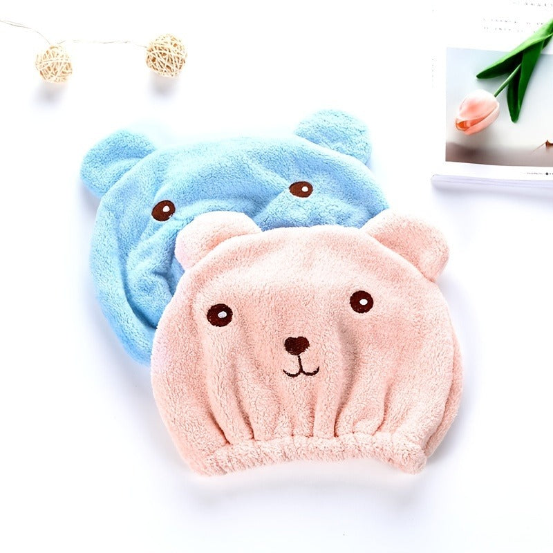 Quick drying hair towel wrap for women with microfiber hair turban, ideal for wet hair and suitable for curly long thick hair.