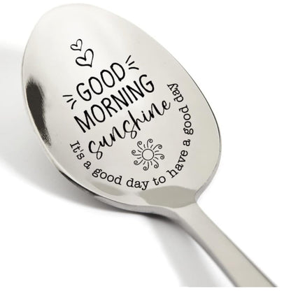 Looking for a quirky gift for a tea lover? Check out this engraved stainless steel teaspoon perfect for women, men, best friends, and coworkers!