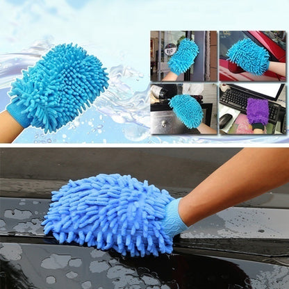 Anti-scratch microfiber car wash gloves for cars and home kitchen.