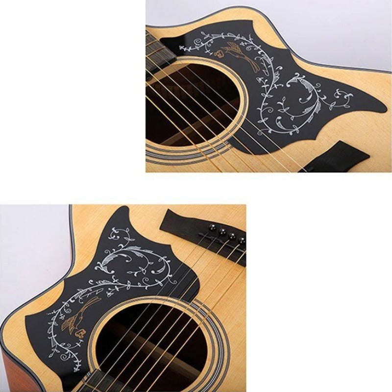 Professional acoustic guitar pickguard for 40-inch and 41-inch guitars - FF Bonfires.