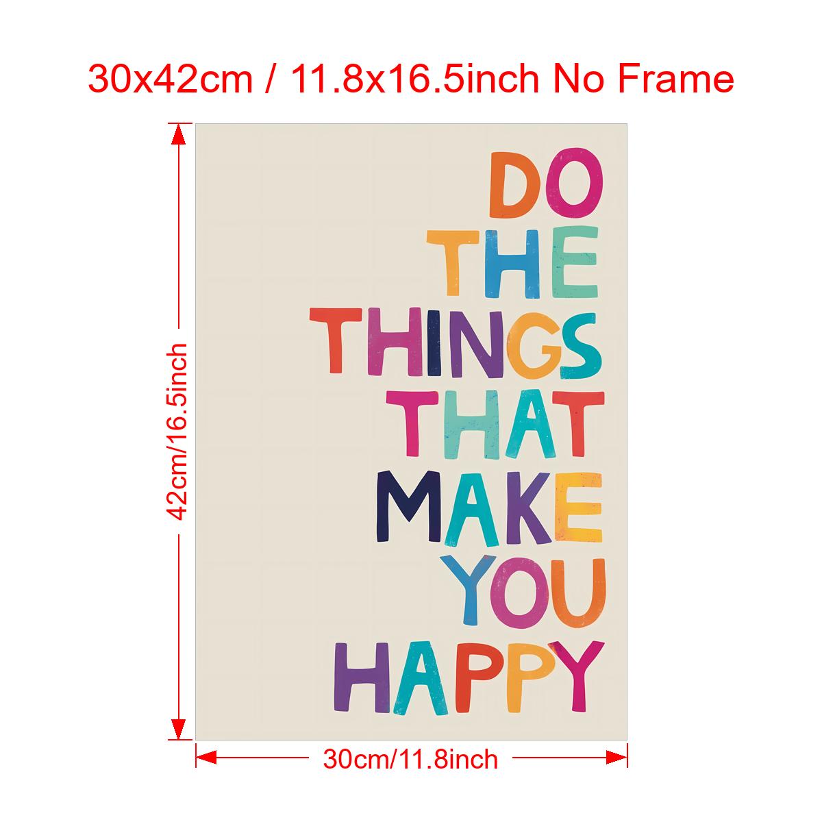 Motivational Canvas Poster for Home Decor