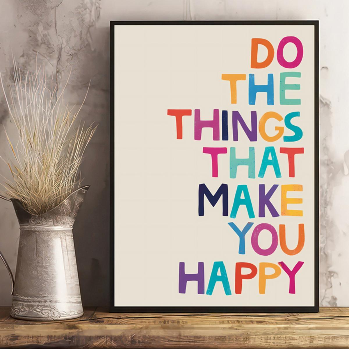 Motivational Canvas Poster for Home Decor