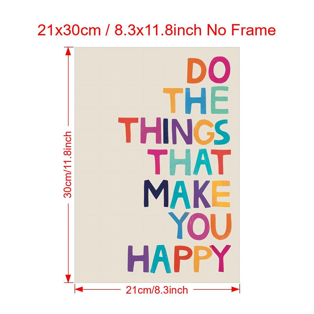 Motivational Canvas Poster for Home Decor