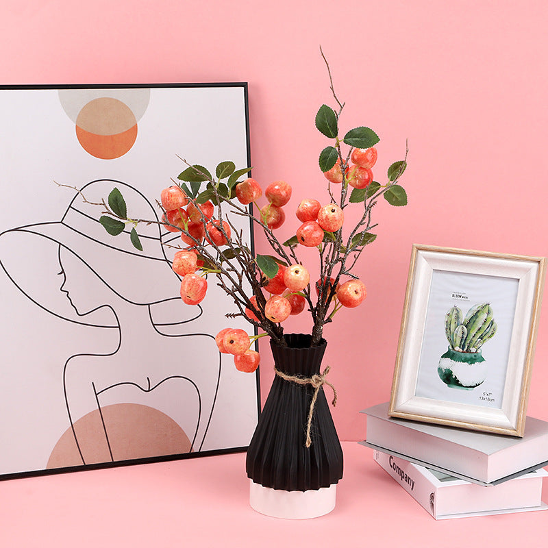 Contemporary Nordic-Inspired Plastic Vase for Fresh Flowers in Home Decor