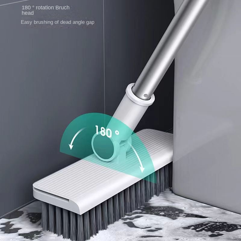 Household Broom, Floor Brush, and Dustpan Set - Includes Thickened Sweeping Broom, Scrub Brush, and Dustpan with Long Handle - Non-Stick Hair Floor Cleaning Tool - Ideal for Home, Office, School, Dorm - Cleaning Supplies and Gadgets - 3 Piece Set