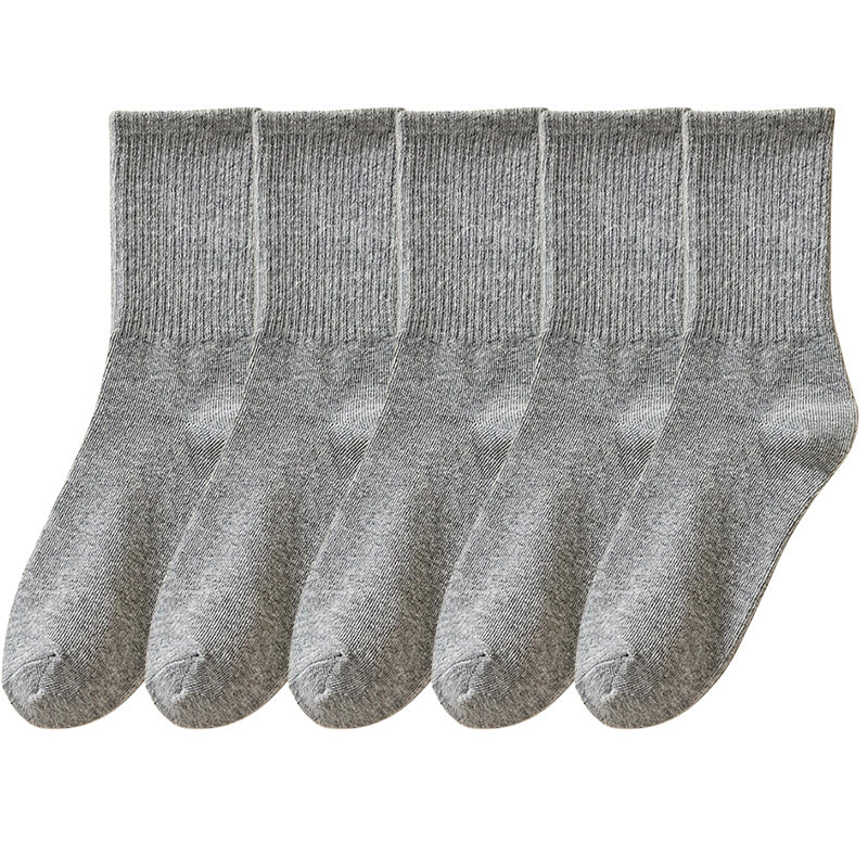 10 pairs of plain color unisex casual socks for autumn/winter. High stockings for women and men.