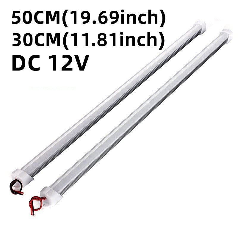 10pcs 12V LED light bars, available in 30CM or 50CM with switch for various vehicle and trailer applications.