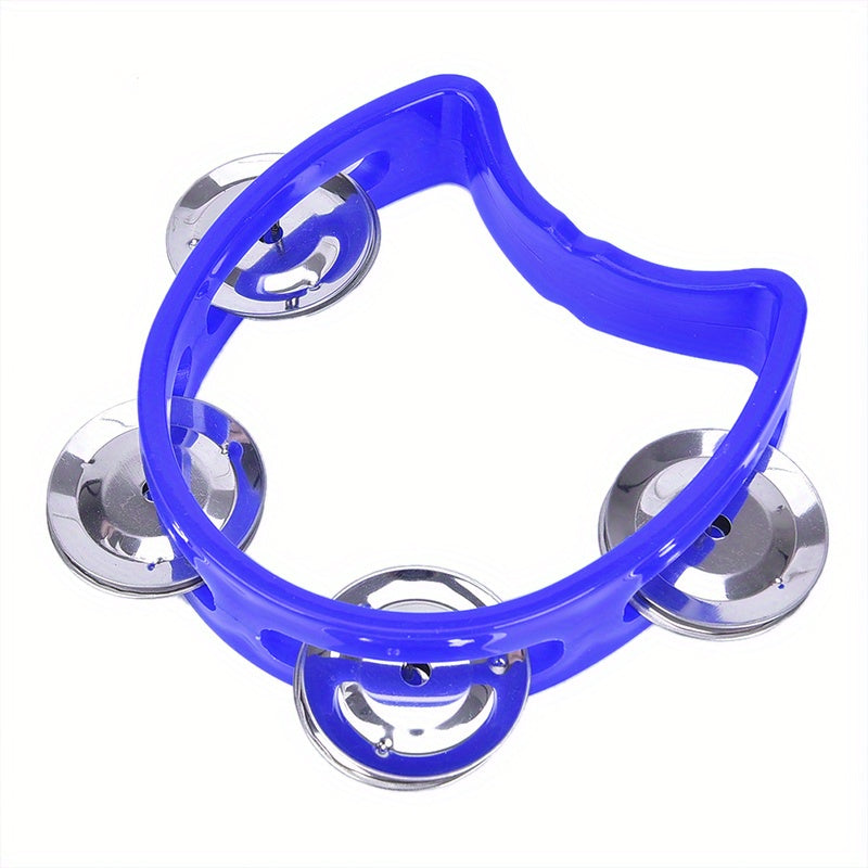 Plastic hand tambourine with 4 bells and ABS construction for musical performances. Great for parties, concerts, and Eid celebrations.