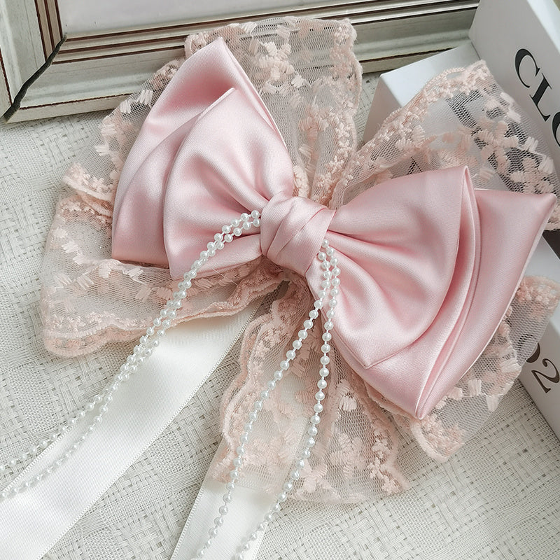 Add a touch of elegance to your curtains with this 1-piece Pink Lace Bow Curtain Tieback. The French Romantic Style design features a punch-free curtain clip with delicate floral patterns. Made of polyester, this modern and simple design is perfect for