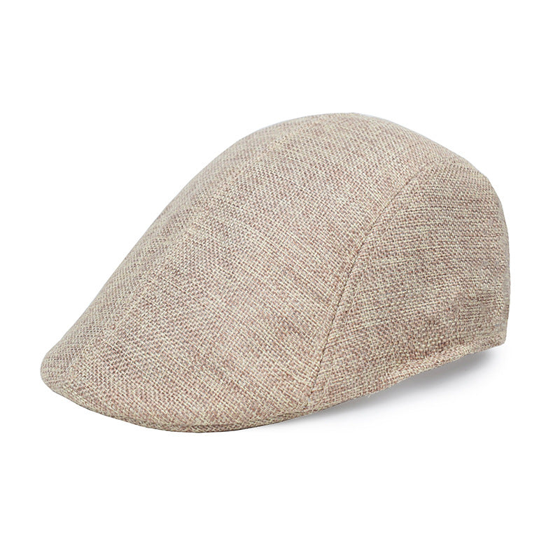 Stylish and Lightweight Cotton and Linen Beret Cap for Mature Adults, Perfect Gift Option