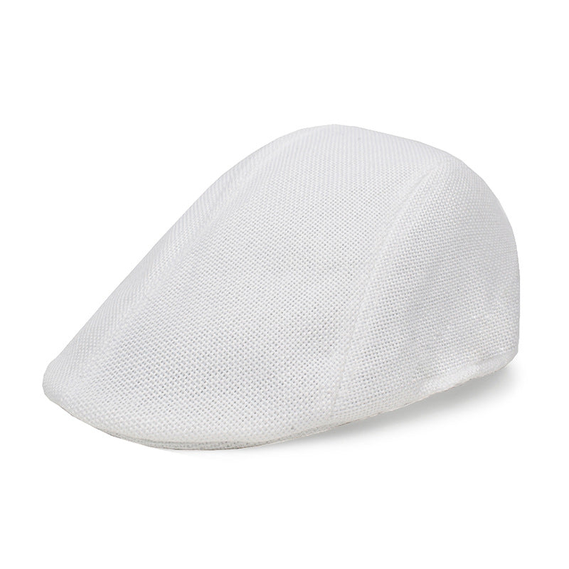 Stylish and Lightweight Cotton and Linen Beret Cap for Mature Adults, Perfect Gift Option