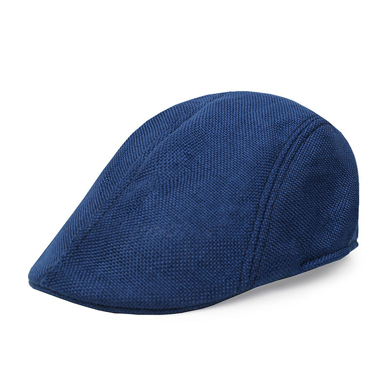 Stylish and Lightweight Cotton and Linen Beret Cap for Mature Adults, Perfect Gift Option