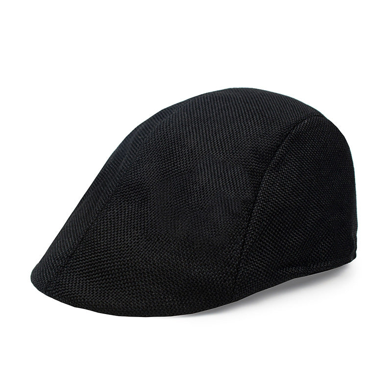 Stylish and Lightweight Cotton and Linen Beret Cap for Mature Adults, Perfect Gift Option